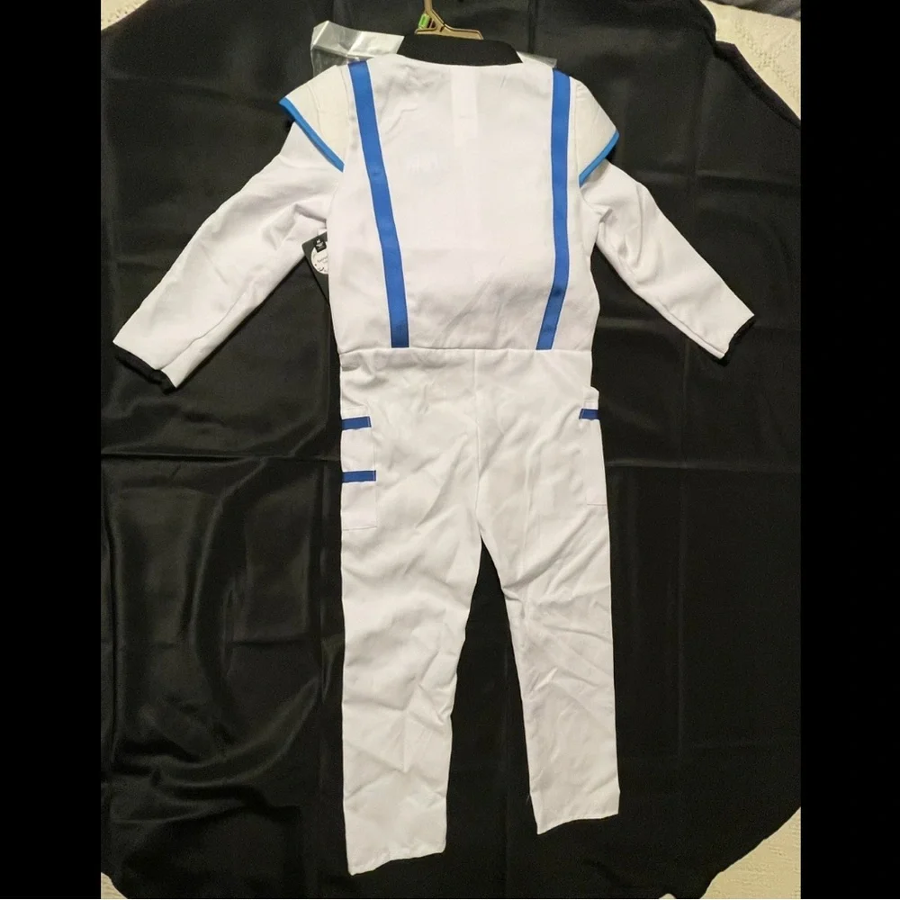 Kids White and Blue Space Suit Costume